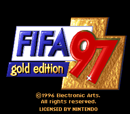 FIFA '97 - Gold Edition (Europe) (En,Fr,De,Es,It,Sv) Title Screen